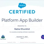 Salesforce Certified Platform App Builder